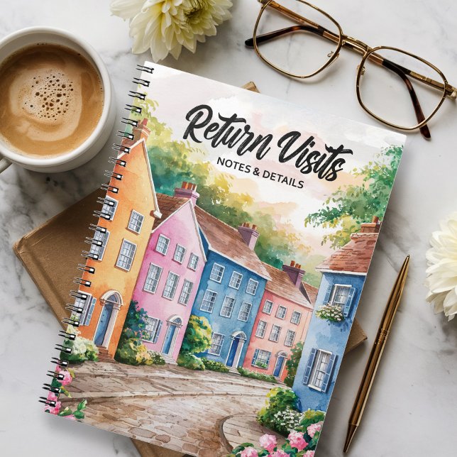 Caderno Espiral JW Return Visits Notes And Details Spiral (Criador carregado)