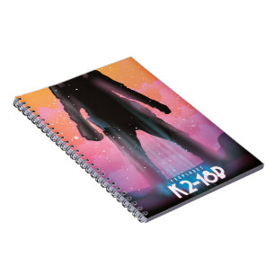 Caderno Espiral K2-18b arte espacial exoplanetária