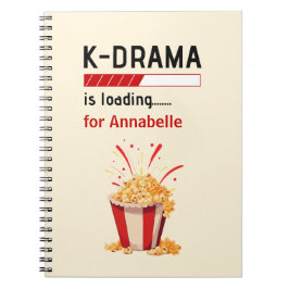 Caderno Espiral K-Drama is loading Personalized Notebook