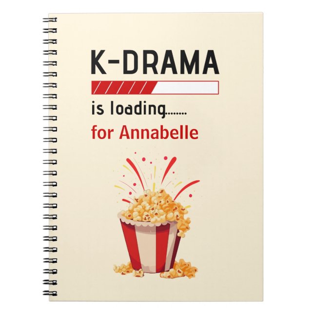 Caderno Espiral K-Drama is loading Personalized Notebook (Frente)