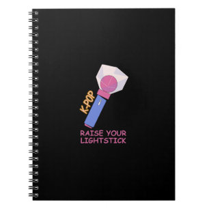 Caderno Espiral K-POP Levante seu bastão de luz