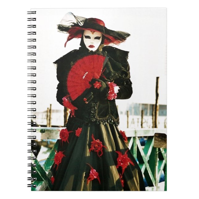 Caderno Espiral Kabuki Geisha Design (Frente)