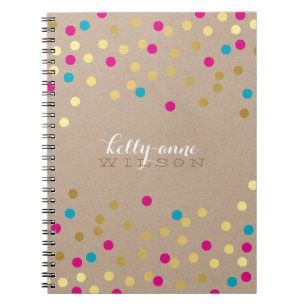 Caderno Espiral Kaft de água rosa-rosa-rosa-rosa-grão-branco-GLAMO
