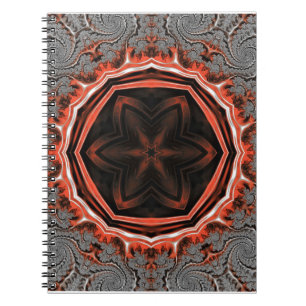 Caderno Espiral Kaleidoscope Flames Spiral Notebook