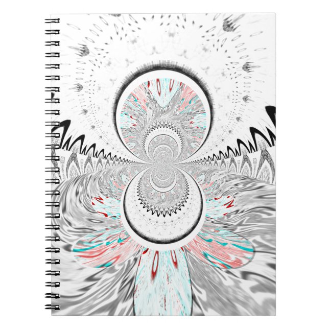 Caderno Espiral Kaleidoscope Impressão de Arte (Frente)