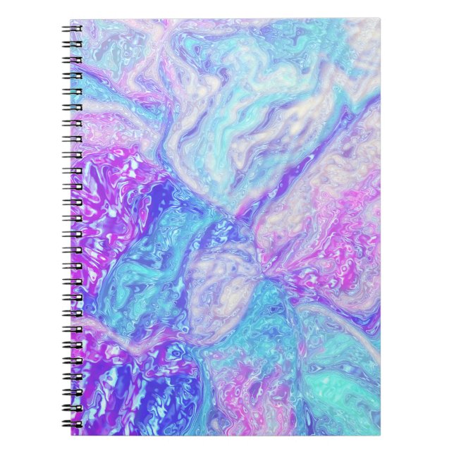 Caderno Espiral Kaliverse Fluid Fractal #01 (Frente)