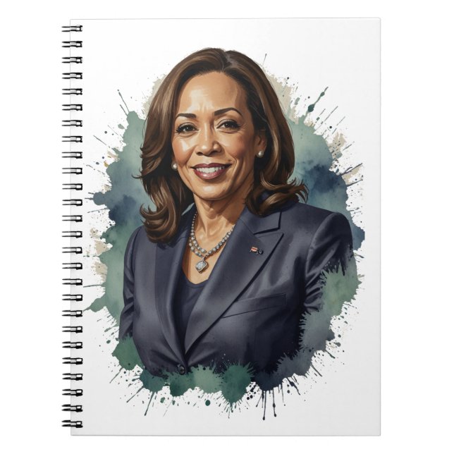 Caderno Espiral Kamala Harris (Frente)
