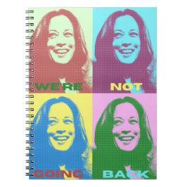 Caderno Espiral Kamala Harris: Não vamos voltar à Pop