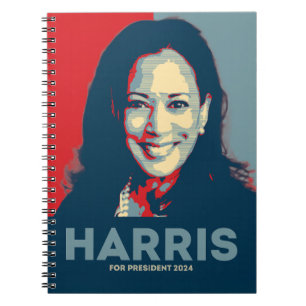 Caderno Espiral Kamala Harris Para O Presidente 2024 - Esperança