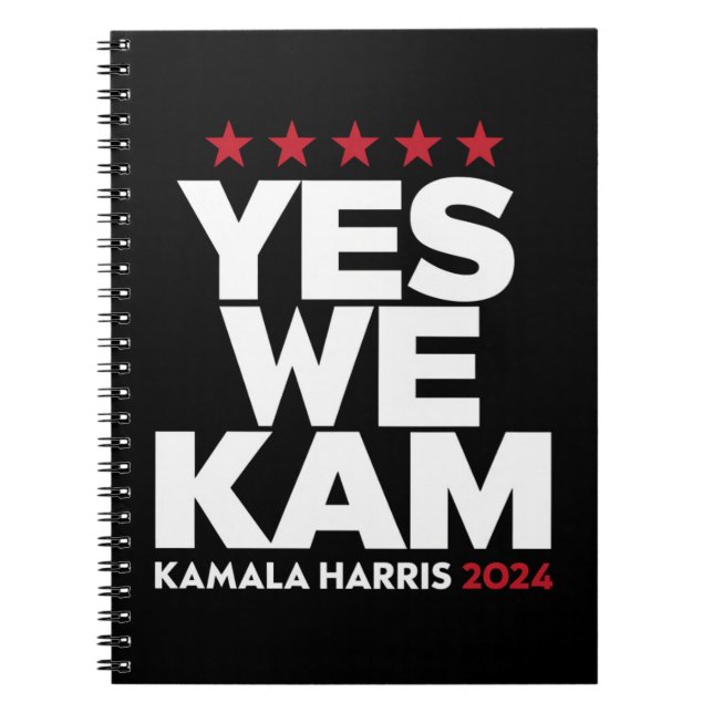 Caderno Espiral Kamala Harris Sim Somos Kam para o Presidente dos  (Frente)