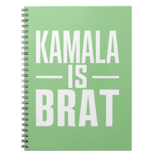 Caderno Espiral Kamala Is Brat