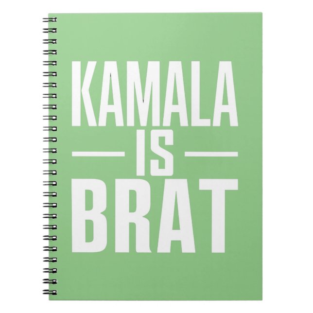 Caderno Espiral Kamala Is Brat (Frente)
