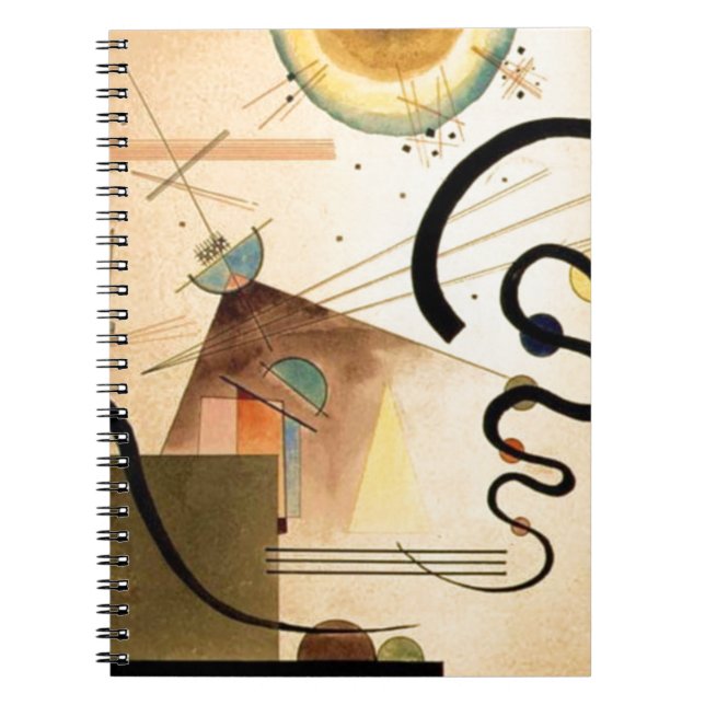 Caderno Espiral Kandinsky Abstrato (Frente)