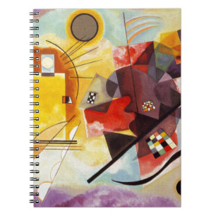 Caderno Espiral Kandinsky Amarelo Azul