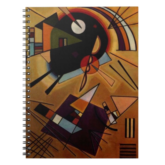 Caderno Espiral Kandinsky Black Violet (Frente)