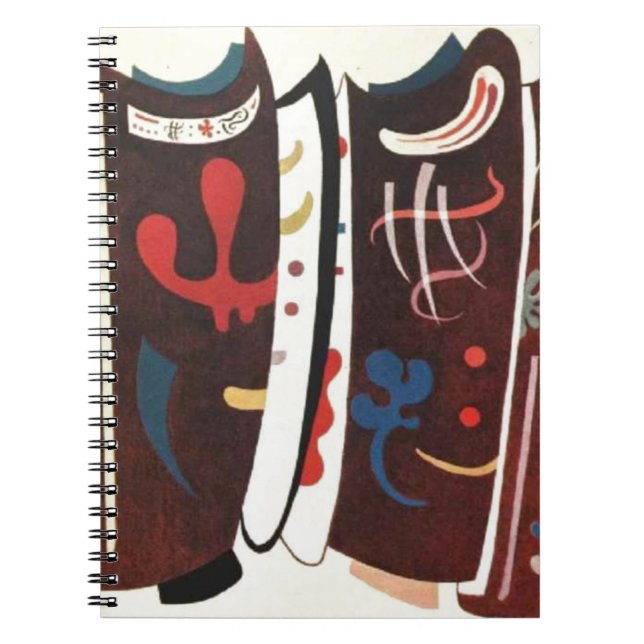 Caderno Espiral Kandinsky Brown com Suplemento Abstrato (Frente)