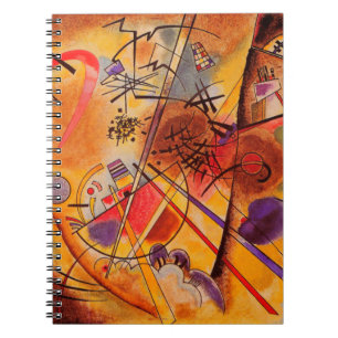 Caderno Espiral Kandinsky Brown Yellow Red Blue