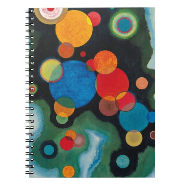 Caderno Espiral Kandinsky Impulso Profundo Abstrato Óleo sobre Tel (Frente)