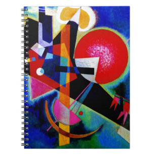 Caderno Espiral Kandinsky na pintura de Abstrato azul