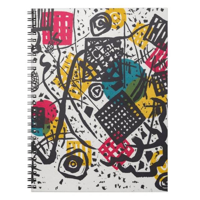 Caderno Espiral Kandinsky Small Worlds V Abstrato Classic (Frente)