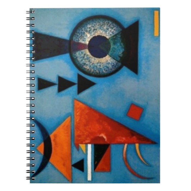 Caderno Espiral Kandinsky Soft Hard Abstrato (Frente)