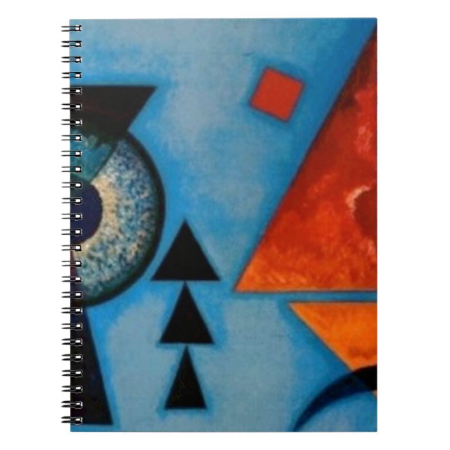 Caderno Espiral Kandinsky Soft Hard Abstrato (Frente)