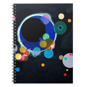 Caderno Espiral Kandinsky Vários Círculos Abstrato