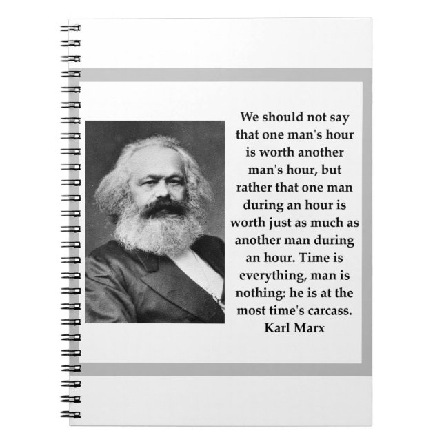 Caderno Espiral Karl Marx (Frente)