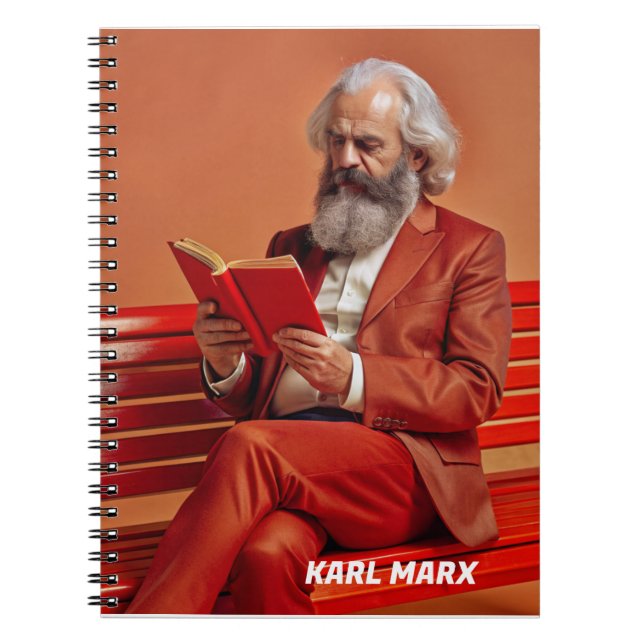 Caderno Espiral Karl Marx Cote Design - Seja a mudança! (Frente)
