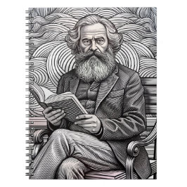 Caderno Espiral Karl Marx Cote Design - Seja a mudança!