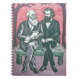 Caderno Espiral Karl Marx e Fredrich Engels o manifesto