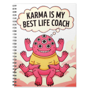 Caderno Espiral Karma é minha melhor treinadora de vida