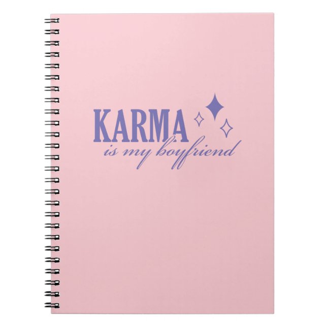 Caderno Espiral Karma is My Boyfriend (Frente)
