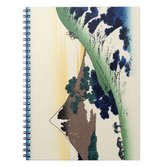 Caderno Espiral Katsushika Hokusai. O Inume Pass no Kai Provinc (Frente)