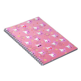 Caderno Espiral Katzen - Kätzchen - Comickatzen Muster Design 