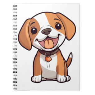 Caderno Espiral Kawaii Beagle Puppy