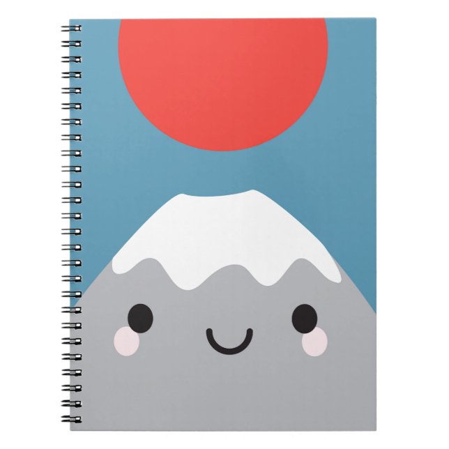 Caderno Espiral Kawaii Mt Fuji (Frente)
