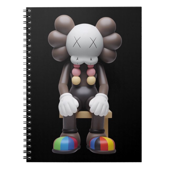 Caderno Espiral KAWS no resto do notebook impresso - Artístico exc (Frente)