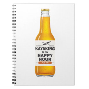 Caderno Espiral Kayaking É Minha Hora Feliz