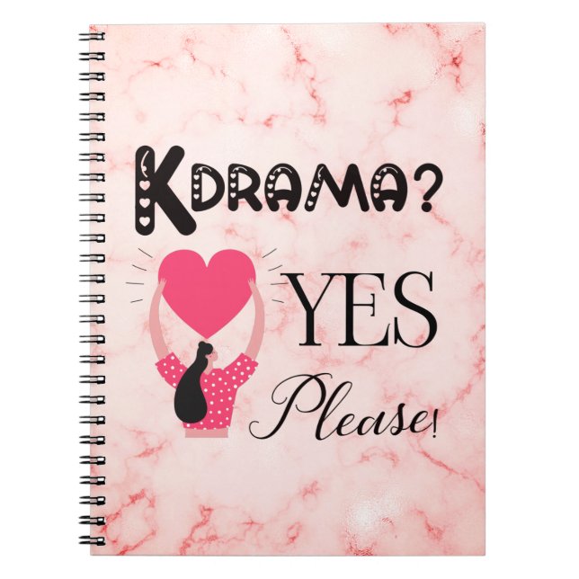 Caderno Espiral Kdrama? Sim, por favor! - Notebook espiral (Frente)