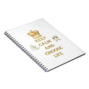 Caderno Espiral Keep Calm and Choose Life