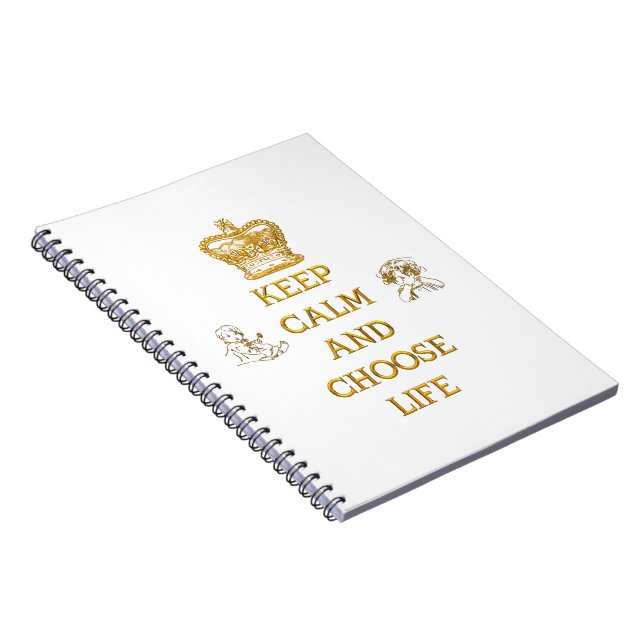 Caderno Espiral Keep Calm and Choose Life (Lado Direito)