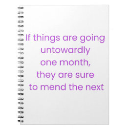 Caderno Espiral Keep calm, wait till next month