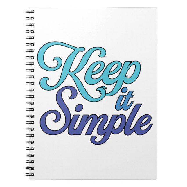 Caderno Espiral Keep It Simple Notebook (Blue) (Frente)