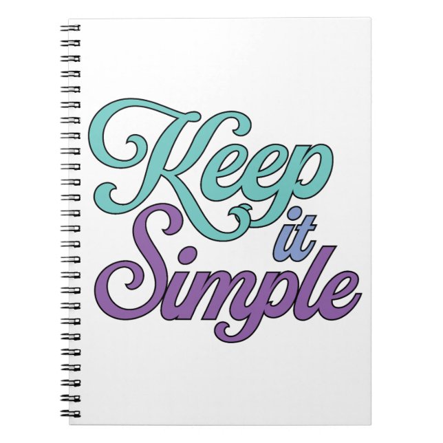 Caderno Espiral Keep It Simple Notebook (Purple) (Frente)