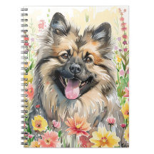 Keeshond Watercolor Journal
