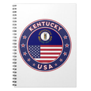 Caderno Espiral Kentucky, capa de telefone do Kentucky, adesivo do