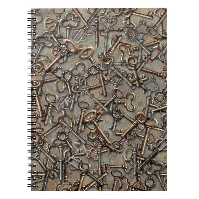 Caderno Espiral Keys Skeleton (Frente)