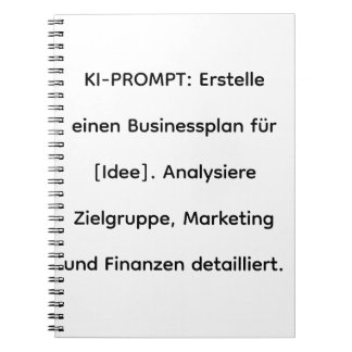Caderno Espiral ​KI-Software-Tool: Businessplan-Generator 2026