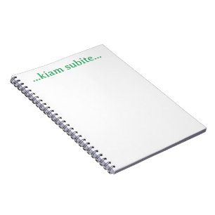 Caderno Espiral ...kiam subite...